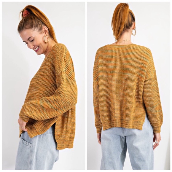 Multicolor Mustard Sweater - Picture 2 of 3
